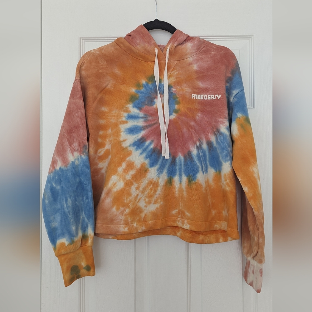Madewell x Free&Easy Tie-Dye Hoodie Sweatshirt Size Small